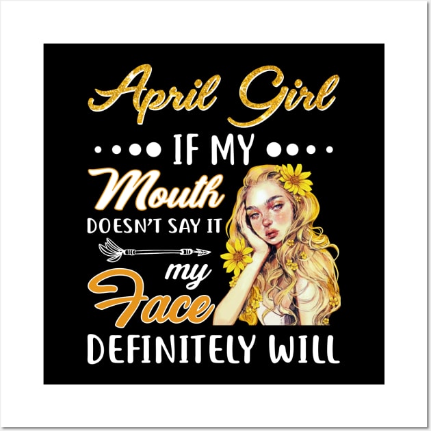 April Girl Funny Wall Art by Adelinedtrickland